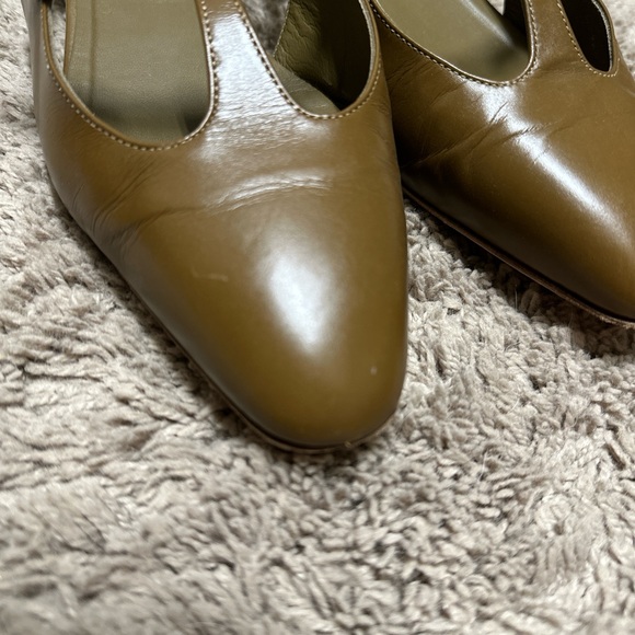 Doen Slingback Leather Sandal Pumps Shoes 38 - Picture 6 of 6